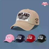 ราคา [พร้อมส่ง] หมวกแก๊ป (Cap) หมวกเบสบอลสำหรับผู้ใหญ่ รอบหัว: 56-60 cm. ติดป้ายผ้าขาดๆ ปักอักษร OAKLAND หมวกแฟชั่น สินค้าดี (1731385119464392501)