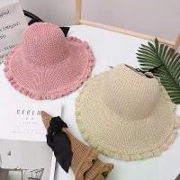 ราคา หมวกบังแดด สำหรับผู้หญิง ขอบหยัก หมวกกันแดดกลางแจ้ง มีโบว์ พับได้ หมวกแก๊ป ครึ่ง หัว หมวกปีกกว้างใบใหญ่ (1732118711439034618)