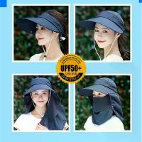 ราคา หมวกกันแดด 360 องศา หมวกคลุมกันแดด กันร้อน หมวกทรงบักเก็ตกันแดดกัน UV ทรงปีกรอบ มีผ้าปิดหน้า ถอดแยกชิ้นได้ กลางแจ้ง ปิดหมด 360 องศา Sport ออกกำลังกาย กีฬา กันแสง หมวกแก๊ป (1730551474892016473)