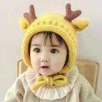 ราคา หมวกไหมพรมถักเด็ก ดีไซน์เขากวางน่ารัก อบอุ่นในฤดูหนาว มีที่ครอบหู เหมาะสำหรับเด็กวัยหัดเดินการ์ตูน หมวกบีนนี่ สำหรับเด็กอายุ 5-24 เดือน หมวกคลุมศีรษะแบบผูก (1732105038335739239)