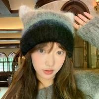 ราคา หมวกสวมหัวหูแมว แฟชั่น ไล่โทนสี สไตล์ญี่ปุ่น หมวกไหมพรมถัก อบอุ่น สีรุ้ง สำหรับผู้หญิง หมวกบีนนี่ สุภาพสตรี (1732376550212077554)