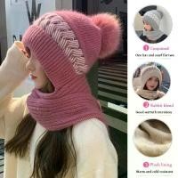 ราคา หมวกไหมพรม หมวกถักนิตติ้ง หมวกบีนนี่ ผ้าพันคอคอ นุ่ม เหมาะสำหรับฤดูหนาว เครื่องอุ่นคอ (1732663832777884852)