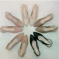 ราคา งานพรีเมี่ยม รองเท้าส้นเตี้ย 1 นิ้ว หัวแหลม เปิดส้น มีสายรัด ปรับได้ ทรงสวย พื้นนิ่มมาก งานทำในไทย ที่นิยมมากที่สุด ออกงาน ไซส์ ใหญ่ อวบ คริสติยอง ลูบู แตง ส้นสูง ผู้หญิง (1731575472972860183)