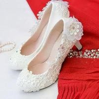 ราคา รองเท้าแต่งงาน, รองเท้าเจ้าสาว, รองเท้า ลูกไม้ ปัก Rhinestone, สีขาว, รองเท้าส้นสูง, เหมาะสำหรับเพื่อนเจ้าสาว, ชุดเพื่อนเจ้าสาว, รองเท้าปาร์ตี้, รองเท้าส้นเตี้ย (1731816908585601148)