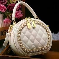 ราคา กระเป๋าดิออร์ Boutique, หุ้มด้วยเพชร, ยอดนิยมและยอดนิยม, สไตล์ซุปเปอร์ป๊อป, 2023 มาใหม่, กระเป๋าฤดูร้อนของผู้หญิง, คุณภาพสูง, อเนกประสงค์, กระเป๋าสะพายข้าง, กระเป๋าทรงบิสกิตกลมเล็ก (173124788805202906