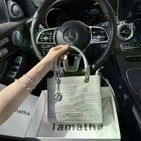 ราคา กระเป๋าพีเรียนดิเอเลี่ยน, ลายจระเข้ระดับไฮเอนด์, TAMATHA, สำหรับผู้หญิง, กระเป๋าถือแฟชั่นใหม่, กระเป๋าสะพายไหล่, กระเป๋าสะพายข้าง, 2025 (1732027931055195560)