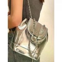 ราคา กระเป๋าสะพายโซ่เล็ก, สีแดงคาร์ดินัลเฉพาะเกาหลี, ทำจากหนังวัว, กระเป๋าสะพายไหล่, กระเป๋าสะพายข้าง, กระเป๋าถัง, กระเป๋าเป้สะพายหลัง (1731733431210903345)