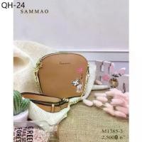 ราคา ของแท้ Sammao กระเป๋าสะพายข้าง รุ่นแมว love หนังเรียบ แบบที่ 3 (1731788750796196079)