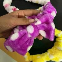 ราคา ขายดี (สินค้ายกโหล 12 เส้น) No.346 ที่คาดผม โบว์ผูกผม โบว์คาดผม ผ้าคาดผม กิ๊ฟช็อป ยางรัดผม คละสีคละลาย หนึ่งโหล 12 ชิ้น (1732432770653783906)