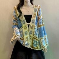 ราคา เสื้อแจ็คเก็ตคาร์ดิแกนถัก, โครเชต์กลวง, ครีมกันแดด, สำหรับผู้หญิง, สไตล์ต้นฤดูใบไม้ร่วง, สลิมมิ่ง, สี Dopamine, เสื้อผูกเน็คไทอเนกประสงค์ (1732575870280828165)