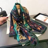 ราคา ผ้าพันคอพิมพ์ลาย, ผ้าไหมเทียมซาติน, บาง, สง่างาม, เหมาะสำหรับฤดูใบไม้ผลิและฤดูร้อน, ครีมกันแดด, ผ้าพันคอลายดอกไม้, ผ้าคลุมไหล่ยาว, ผ้าคลุมศีรษะอเนกประสงค์, ผ้าพันคอ (1732080753306470131)