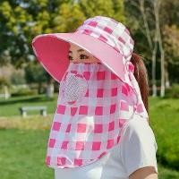 ราคา มาส์กหน้า, ฤดูร้อน, ผ้าคลุมหน้า, ป้องกันแสงแดด, ปั่นจักรยาน, ปีกกว้าง, ลายสก๊อต, เหมาะสำหรับเก็บชา, [COD] หมวก nyของแท้ central cee skull cap โบว์ ชุด สี น้ําตา เสื้อ คลุม ไหล่ ง (1732005462556836975)