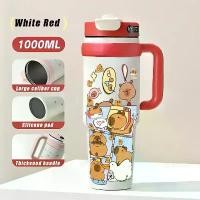 ราคา KFC Tumbler, Capybara, ที่จับสแตนเลส 316, เครื่องทำความร้อน, ความจุ 1 ลิตร, กระติกน้ำร้อนสูญญากาศ, กันกระแทก, ถ้วยฟาง, เหมาะสำหรับนักเรียน, ทนความร้อน, ทนต่อความเย็น, กาต้มน้ำ Sippy, ขวดเย็น (17320617