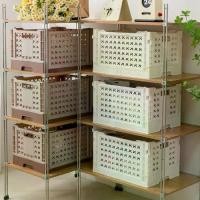 ราคา ตะกร้าเก็บของแบบพับได้, ภาชนะ, มี 6 สี, มีหูหิ้ว, วางซ้อนกันได้, กล่องของเล่นแบบพับได้, พับได้, ที่เก็บตู้เสื้อผ้า, กล่องลังพลาสติก, เหมาะสำหรับห้องครัว (1731872810507929586)
