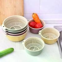 ราคา ตะกร้าใส่ผักสด, ภาชนะ 2in1 สองชั้น, ตะกร้าในครัว, ตะกร้าล้างผัก, ตะกร้าผลไม้ (1732261785421907569)