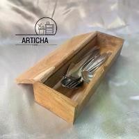 ราคา กล่องไม้ใส่ตะเกียบ ช้อนส้อม (1731509454304872300)