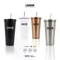 ราคา LOOKER - TUMBLER V.2 (แก้วน้ำ) เก็บ อุณหภูมิ ร้อน เย็น จดหมาย สีดำ ขวดสุญญากาศ (1732253683767674001)