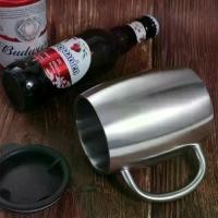 ราคา แก้วเบียร์สแตนเลส ความฉนวนสูญญากาศ 420ml ผนังสองชั้น แบบพกพา ถ้วยกาแฟ ทนทาน มีหูหิ้วและฝาปิด เหมาะสำหรับสำนักงาน แก้วน้ำ และการเดินทาง (1732277373618850549)