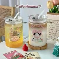 ราคา ส่วนลดมากมาย พร้อมส่ง แก้วน้ำ แก้วกาแฟ พร้อมหลอด มีฝาปิด ขนาดใหญ่ แก้วมีหูจับ ลายลูกหมาน่ารัก สไตล์เกาหลี (1732012056359241476)