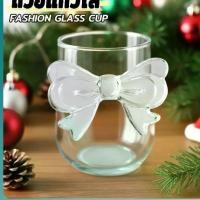 ราคา แก้วโบว์ใส ดีไซน์ที่จับเป็นโบว์ได้เก๋น่ารัก แก้วน้ำ แก้วนม Glass Cup (1732375649807467765)