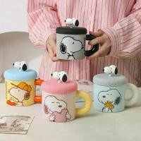 ราคา ขายดี พร้อมส่ง แก้วมัคเซรามิค พร้อมฝาปิด Snoopy 360ml ลิขสิทธิ์แท้ แก้วกาแฟ น่ารัก (1731773249084229074)