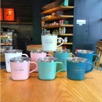 ราคา [พร้อมส่ง] แก้วมีหูจับ เก็บความเย็น แก้วกาแฟ TYESOS เก็บความร้อน-เย็น ขนาด 260ml. 300ml แก้วกาแฟ เก็บอุณหภูมิ มีหูจับในตัว พร้อมฝา แก้วมัค (1731413427170608531)