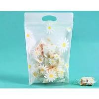 ราคา ถุงซิป ถุงหูหิ้ว ถุงขนมพิมพ์ลายเดซี่ ถุงซิปใส่ขนม คุกกี้ อุปกรณ์เบเกอรี่ แพค 50ใบ (1729648829187328756)