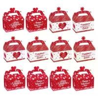 ราคา กล่องของขวัญวันวาเลนไทน์ กล่องกระดาษแบบพกพา 12x สำหรับขนม คุกกี้ และขนม (1730020981433338804)