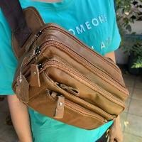 ราคา กระเป๋าคาดอก เอว หนังเเท้ เเนวคลาสสิค "รับประกันหนังเเท้ ใช้ทน ใช้นาน" ถั่ว ลายเสือ wownut (1731953092522575018)
