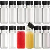 ราคา ขวดน้ำผลไม้พลาสติก 12 ชิ้น 2 ออนซ์ ขวดพลาสติกขนาดเล็กพร้อมฝาสีดำ ภาชนะใส่เครื่องดื่มแบบใช้ซ้ำได้ เหมาะสำหรับน้ำผลไม้ นม หรือเครื่องดื่มอื่นๆ (1732520236361353066)