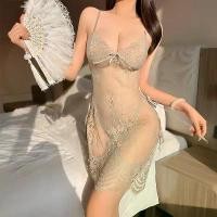 ราคา ชุดชั้นในเซ็กซี่, ชุดนอนสายรัดลูกไม้, การออกแบบกลวงออก, พลัสไซส์, ผูกด้านข้าง, ก้นผ่านการเอาท์, ขายร้อน, ส่งออก กางเกง ขา สั้น ซับ ใน กัน โป้ บรา มี โครง ฟอง บาง ဗ ိ (1732157324265424946)