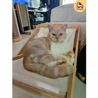 ราคา Dotsheep เปลแมวไม้ ที่นอนแมว เตียงแมว เปลแมวพับได้ ที่นอนสัตว์เลี้ยง พับเก็บได้ง่าย (1730818233611094132)