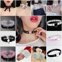 ราคา พร้อมส่งจากไทย‼️ โช้คเกอร์(Choker) ปลอกคอ ข้อมือ แฟชั่น คอสเพลย์ โช้คเกอร์หนัง ข้อมือขนฟู หูแมว โชกเกอร์ (1732242274778186936)