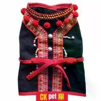 ราคา 【ส่งฟรี】 เสื้อผ้าสัตว์เลี้ยง เสื้อหมา เสื้อสุนัข เสื้อแมว ชุดหมา ชุดสุนัข ชุดแมว แบบพื้นเมือง แบบชุดชาวเขา (สีดำ ชาย) (1731509916342256688)