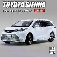 ราคา Toyota Sienna, รุ่นรถอัลลอย, สเกล 1:24, รถ MPV Van, รถธุรกิจ Sienna, รถของเล่น Alphard, ของแท้ (1732516916291274395)