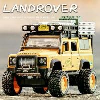 ราคา ถ้วยรางวัลอูฐ 1:28 Land Rover Defender SUV โมเดลรถโลหะผสม รถของเล่น Diecast (1730068600684513318)