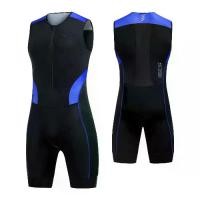 ราคา ชุดไตรกีฬา Santic สำหรับผู้ชาย ชุดแข่งไตรกีฬา ปั่นจักรยาน ว่ายน้ำ วิ่ง บุนวม แขนกุด แห้งไว ระบายอากาศได้ดี มีกระเป๋าเรืองแสง KM25C03028 (1732031388820342025)