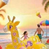 ราคา ห่วงยางวัตถุการ์ตูน Haiyu เหมาะสำหรับเด็กและผู้ใหญ่ ว่ายน้ำ เล่นน้ำ อุปกรณ์โต้คลื่น ขนาดใหญ่ แหวนว่ายน้ำ (1732168134221596647)