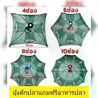 ราคา 'แถมอาหารปลา ตาข่ายดักปลา 4 , 6 , 8 ,10 ช่อง ที่ดักกุ้งฝอย มุ้งดักปลา มุ้งดักกุ้ง กระชังดักปลา อุปกรณ์ตกปลา อวนจับปลา แหจับปลา อาหารปลาB104 ไกยิง มี เซฟ เบต ตกปลา วงใน ไกด์ (1731839902751033167)