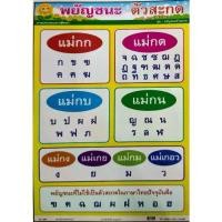 ราคา 【จัดส่งทันที】 โปสเตอร์ พยัญชนะตัวสะกด โปสเตอร์ภาพประกอบการศึกษา No.1009 สื่อการเรียนการสอน สื่อการเรียนรู้ โปสเตอร์กระดาษ (1732165116689089829)