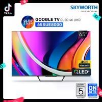 ราคา SKYWORTH TV สินค้าใหม่ QLED+ กูเกิลทีวี 65 นิ้ว 4K UHD Google TV QLED Plus รุ่น 65SUE8000 รองรับเสียง Dolby Atmos ทีวีดูยูทูปได้ ทีวีดูNetflix จอสวย ภาพคมชัด ทีวีสั่งการด้วยเสียง Google Assistant Chro