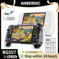 ราคา คอนโซลเกมมือถือ, ANBERNIC RG557, พร้อมหน่วยความจำ RAM 8GB และพื้นที่จัดเก็บข้อมูลภายใน 128GB, จอแสดงผล AMOLED 5.48 นิ้ว, ไฟ RGB, เครื่องเล่นสื่อย้อนยุค, รองรับการเล่น FOTA และการเล่นเกม WIFI, การเล่นส