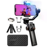 ราคา ตัวแก้ไขภาพระนาบสำหรับสมาร์ทโฟน, hohem iSteady M6 Kit, Gimbal โทรศัพท์ 3 แกนพร้อมเซ็นเซอร์ติดตาม AI, ไฟเติมแม่เหล็ก, เหมาะสำหรับ iPhone และ Android, ตัวแก้ไขภาพสำหรับการบันทึกวิดีโอ ไม้ กล้อง insta 36