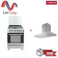 ราคา (Teka) เตาแก๊ส และเตาอบแก๊ส แบบตั้งพื้นอิสระ ขนาด 60 ซม FS 66F 4G + เครื่องดูดควัน LDH 90 (1729826351110523100)