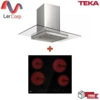 ราคา [0% 10 เดือน] (TEKA) เตาเซรามิค 4 หัวเตา 60 ซม. VE 4 + เครื่องดูดควันแบบกระโจมปีกกระจก 90 ซม. DGF 90 (1729828968363624668)