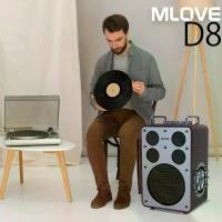 ราคา MLOVE D8 ลำโพงบลูทูธไร้สายพร้อมไมค์ฟรี 2 อัน (1732070285807749727)