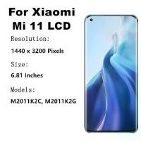ราคา จอแสดงผล AMOLED, OEM, สำหรับ Xiaomi Mi 11, จอ LCD, ตัวเลขทัชสกรีน, เข้ากันได้กับกรอบ, M2011K2C และ M2011K2G (1732206793953806653)
