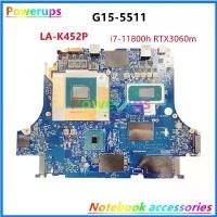 ราคา เมนบอร์ดหลักแล็ปท็อปโน๊ตบุ๊ค, เดิมใหม่, สำหรับ Dell Inspiron G15-5511, i7-11800h, RTX3060, LA-K452P, 0YC2KJ, 02104Y (1731266735808809208)
