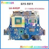 ราคา เมนบอร์ดหลักแล็ปท็อปโน๊ตบุ๊ค, เดิมใหม่, สำหรับ Dell Inspiron G15-5511, i7-11800h, RTX3060, LA-K452P, 0YC2KJ, 02104Y (1731266459208878228)