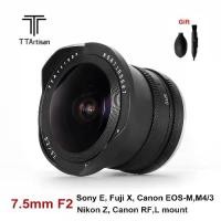 ราคา TTArtisan - เลนส์ฟิชอาย F2 MF 7.5 มม. พร้อมฟิลเตอร์ ND สำหรับ Canon RF EOS M Sony E Fuji X M4/3 Nikon Z Sigma Leika กล้องติดL (1729967352590076761)